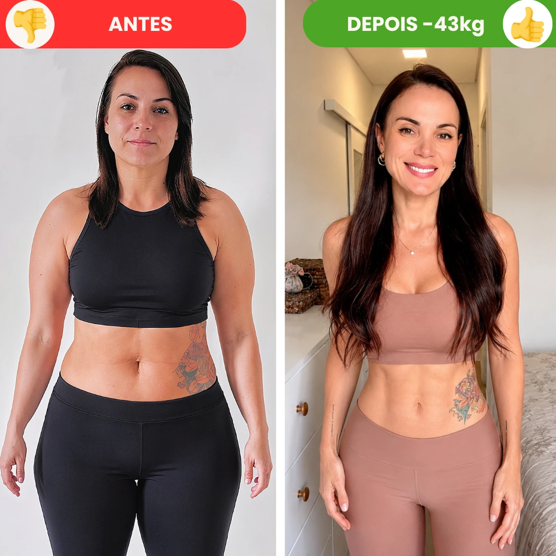Antes e depois Loris