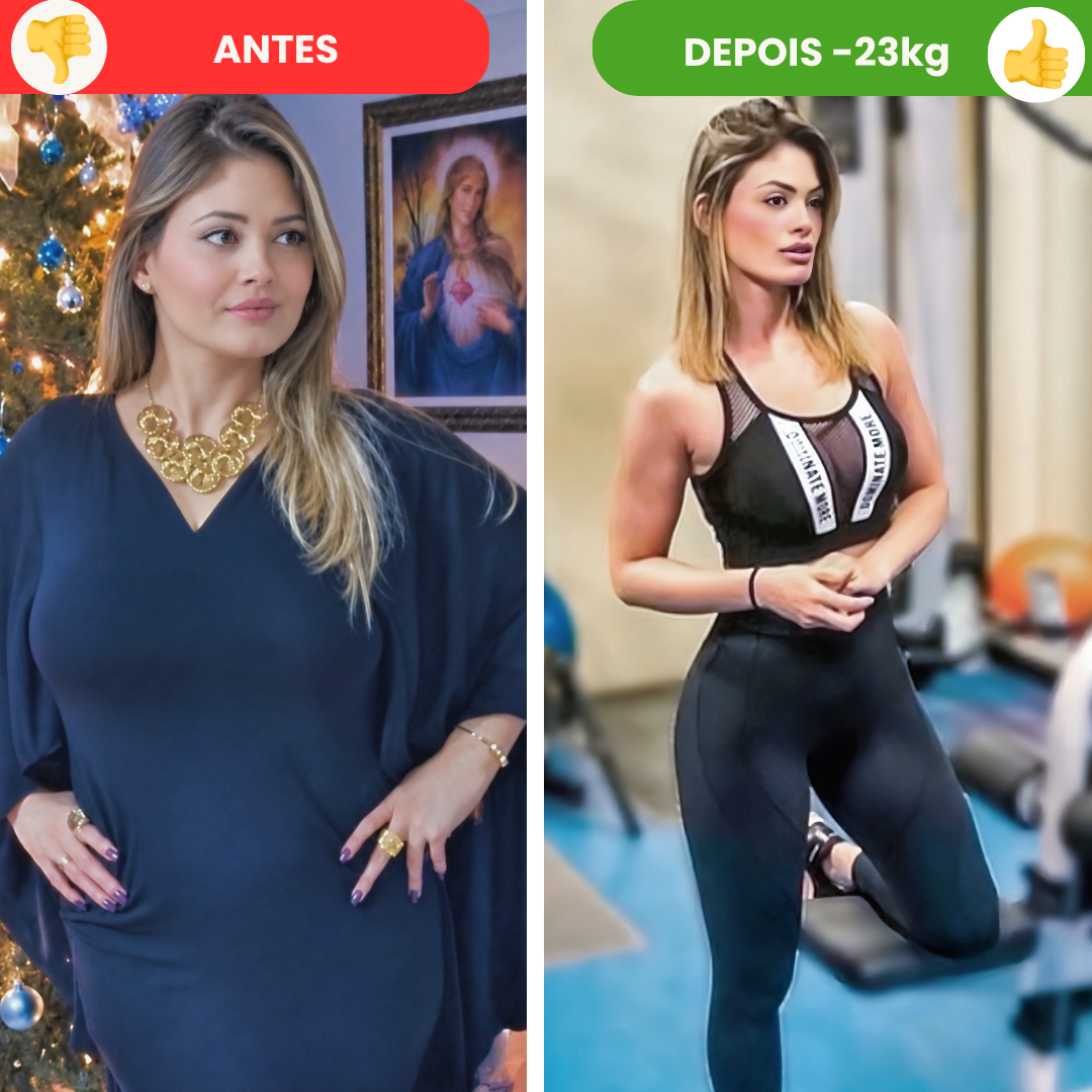 Antes e depois Nadia