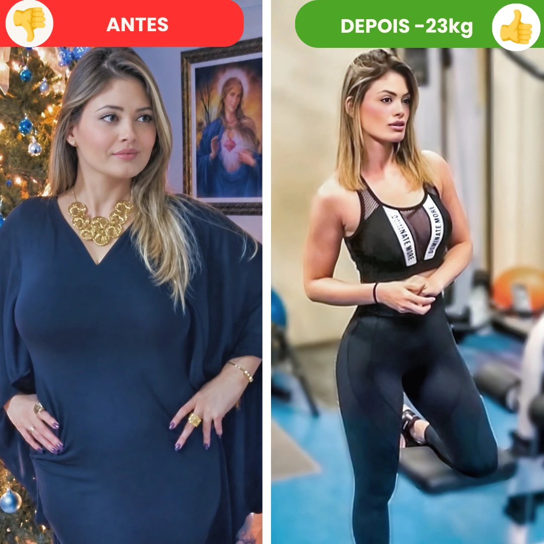Antes e depois Nadia