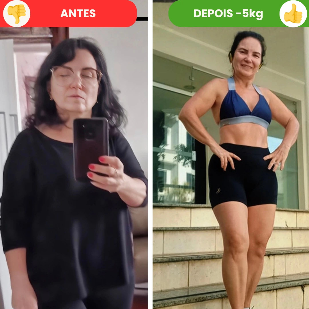 Antes e depois Simone