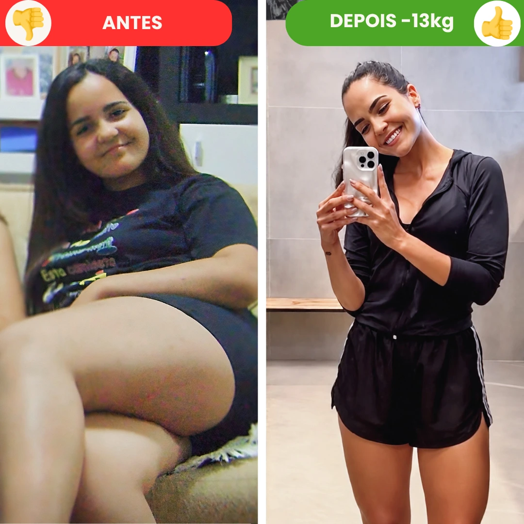 Antes e depois Thainy